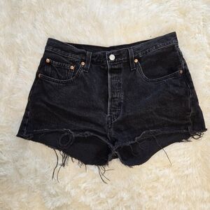 Levi's Black Denim Women's Shorts